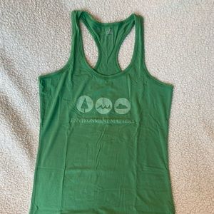 Women’s Coolfit green, XL racerback tank. New